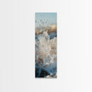 Ocean Splash, nautical wall art, seascape painting, surf wall art, blue and green wall art, coastal decor, Framed Canvas Print