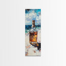 Whiskey Bottle, Espresso Martini Wall Art, Cocktail Art, Moody Art, Rustic Art, Gift Idea for Him, Framed Canvas Print, Bar Wall Art
