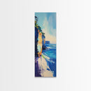 Seascape Painting, Coastal Wall Art, Nautical Decor, Ocean Waves Art, Tall Narrow Art, Canvas Print, Rustic Wall Art, Gift Idea