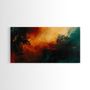 Moody Abstract Art, Dark Romance Painting, Ozymandias Art, Framed Canvas Print, Rustic Decor, Textured Canvas, Bold Art Statement