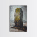 Ozymandias Art, moody art, coastal decor, wabi sabi art, rustic wall art, nautical decor, Framed Canvas Print, extra wide art
