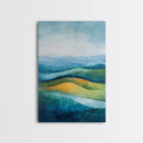 Rolling Hills, Mountain Painting, Canvas Print, Landscape Art, Southwest Wall Art, Rustic Decor, Minimalist Art, Gift Idea