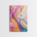 Fluid Art Painting, Psychedelic Wall Art, Colorful Abstract Art, Trippy Art, Bedroom Wall Art, Canvas Print, Swirl Paint Decor