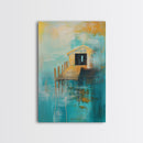 Fishing Shack, Nautical Painting, Coastal Wall Art, Rustic Wall Art, Ocean Art, Living Room Art, Canvas Print, Gift Idea