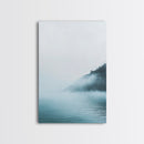Misty Waters, Lake Tahoe Art, Moody Art, Coastal Landscape, Nautical Wall Art, Wabi Sabi Art, Minimalist Art, Canvas Print