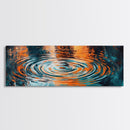 Ripple Effect Painting Abstract Water Reflection Wall Art Tranquil Zen Artwork Fluid Modern Decor Office Canvas Print