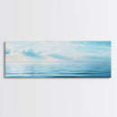 Serene Ocean Horizon Canvas Print Minimalist Beach Wall Art Tranquil Coastal Decor Calming Seascape Painting Zen Gift