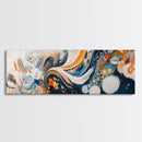 Abstract Swirl Painting, Colorful Modern Art, Bohemian Home Aesthetic, Creative Office, Studio Wall Decor, Canvas Print