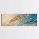 Golden Wheat in the Wind, Rustic Autumn Nature Wall Art, Warm Earthy Landscape Painting, Farmhouse Fall Decor, Cozy Home Artwork