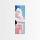 Sunset Reflection, Pastel Clouds, Serene Landscape, Canvas Print, Tranquil Art, Modern Home Decor, Office Wall Art, Beach House Style