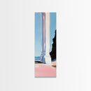 Beach Archway, Coastal Escape, Sunlit Ocean View, Tropical Paradise, Travel Inspired Home Decor, Light and Airy Aesthetic, Canvas Print