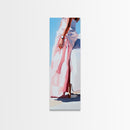 Elegant Silhouette, Soft Pink Dress, Feminine Wall Art, Framed Canvas Print, Minimalist Fashion Art, Chic Home Decor, Modern Aesthetic