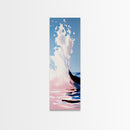 Ocean Wave, Water Splash, Framed Canvas Print, Abstract Coastal Art, Beach House Decor, Modern Minimalist, Tranquil Wall Art
