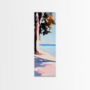 Serene Ocean, Pastel Beach, Coastal Landscape, Canvas Print, Minimalist Art, Living Room Art, Tranquil Seascape, Sunset Painting, Soft Colors