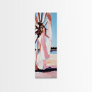 Sunset Glow, Romantic Wall Art, Dreamy Beach Vibes, Framed Canvas Print, Feminine Aesthetic, Bedroom Decor, Pastel Color Palette