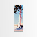 Tree Silhouette Art, Nature Print, Tranquil Wall Decor, Framed Canvas Print, Modern Landscape, Living Room Art, Contemporary Style