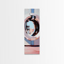 Porthole Reflection, Nautical Aesthetic, Ocean View Art, Framed Canvas Print, Modern Minimalist, Coastal Decor, Living Room Art