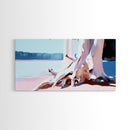 Lake Reflection, Tranquil Water, Nature Art, Peaceful Landscape, Forest Painting, Serene Aesthetic, Modern Minimalist, Canvas Print