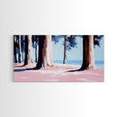 Pine Forest, Tranquil Landscape Art, Nature Inspired Print, Coastal Trees, Earthy Tones, Modern Wilderness Decor, Canvas Print
