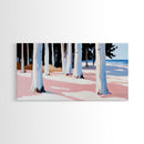 Forest By The Shore, Coastal Trees, Nature Art, Canvas Print, Tranquil Wall Decor, Living Room Art, Beach House Painting, Minimalist Art
