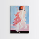Cosmic Blast, Space Art, Sci-Fi Painting, Framed Canvas Print, Futuristic Wall Art, Modern Home Decor, Space Exploration Artwork