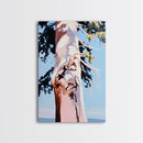 Tree Bark, Nature Wall Art, Minimalist Landscape, Boho Decor, Framed Canvas Print, Rustic Home, Neutral Aesthetic, Office Art