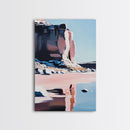 Canyon Reflection, Desert Landscape, Modern Southwest, Nature Wall Art, Framed Canvas Print, Earthy Tones, Office Decor, Boho Aesthetic
