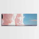 Pink Clouds, Ocean Reflection, Dreamy Sky, Framed Canvas Print, Surreal Landscape, Coastal Wall Art, Minimalist Decor, Bedroom Art