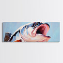 Large Mouth Bass, Fishing Art, Framed Canvas Print, Rustic Lake House Wall Art, Outdoor Enthusiast Gift, Watercolor Style Artwork