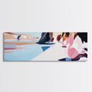 Desert Reflection, Minimalist Art, Modern Landscape, Neutral Tones, Framed Canvas Print, Boho Decor, Living Room Wall Art, Large Art