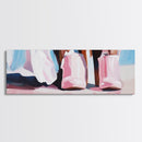 Pink Boots, Country Style, Rustic Western Art, Fashionable Cowgirl Print, Pastel Farmhouse Decor, Modern Boho Art, Bedroom Wall Print