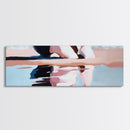 Sunset Reflection, Beach Art, Ocean Painting, Framed Canvas Print, Coastal Wall Art, Living Room Decor, Modern Minimalist Home Style