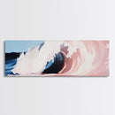 Wave Curl, Ocean Power, Surfer's Dream, Coastal Energy, Framed Canvas Print, Beach House Decor, Modern Wall Art, Sea Lover Gift