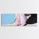 Sunset Shoreline Art, Warm Beach Scene, Tranquil Coastal Print, Ocean View Painting, Large Canvas Print, Serene Wall Decor, Living Room Art