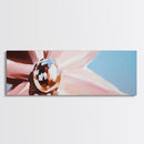Floral Reflection Art, Modern Flower Print, Soft Pastel Wall Decor, Minimalist Bloom Painting, Large Canvas Print, Feminine Room Decor