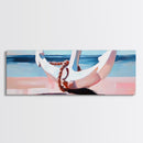Nautical Anchor, Beach House Art, Coastal Decor, Framed Canvas Print, Ocean Wall Art, Minimalist Seascape, Sailor Aesthetic, Living Room