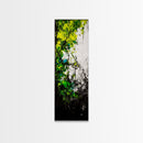 Vibrant Forest, Green Abstract Art, Nature Inspired Wall Decor, Framed Canvas Print, Rustic Home Decor, Boho Wall Art, Entryway Art