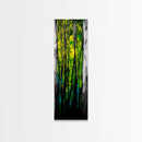 Abstract Forest, Green Nature, Textured Painting, Boho Wall Art, Canvas Print, Modern Home Decor, Living Room Art, Earthy Tones
