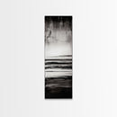 Black and White Seascape, Minimalist Ocean Horizon Art, Coastal Nautical Wall Decor, Modern Beach House Artwork, Framed Canvas Print