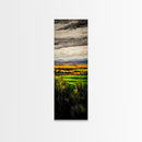 Rolling Fields, Golden Hills, Autumn Landscape, Rustic Home Decor, Living Room Art, Framed Canvas Print, Nature Wall Art