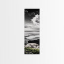 Tranquil Ocean, Minimalist Seascape, Black and White Wall Art, Coastal Serenity, Beach Photography, Canvas Print, Modern Home Decor