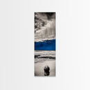 Ocean Meditation, Serene Seascape, Minimalist Blue, Canvas Print, Beach House Wall Art, Tranquil Coastal Decor, Relaxing Waves