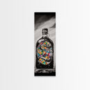 Snake in Bottle, Surreal, Dark Art, Framed Canvas Print, Gothic Home Decor, Unique Gift, Mysterious Artwork, Living Room Wall Art