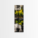 Reflection, Forest, Landscape, Canvas Print, Nature Wall Art, Tranquil Scene, Greenery Art, Serene Home Decor, Zen Office Artwork