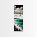 Turquoise Shore, Tropical Art, Beach Landscape, Canvas Print, Coastal Wall Art, Vibrant Ocean Decor, Living Room Artwork, Beach House