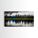 Lake Reflection, Forest Landscape, Tranquil Wall Art, Canvas Print, Nature Lover Gift, Bedroom Wall Art, Zen Home Decor
