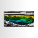 Turquoise Waves, Bold Ocean Art, Framed Canvas Print, Modern Abstract Seascape, Beach House Wall Decor, Large Statement Art