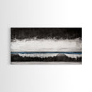 Monochrome Landscape, Mountain Art, Canvas Print, Black And White Landscape, Nature Painting, Living Room Wall Decor, Rustic Wall Art
