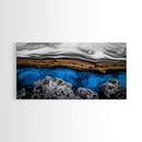 Abstract Water, Blue Earth, Modern Art, Canvas Print, Minimalist Ocean Decor, Contemporary Wall Art, Living Room Artwork
