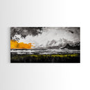Sunset Seascape, Coastal Wall Art, Modern Beach Decor, Ocean Painting, Large Framed Canvas Print, Living Room Art, Minimalist Art